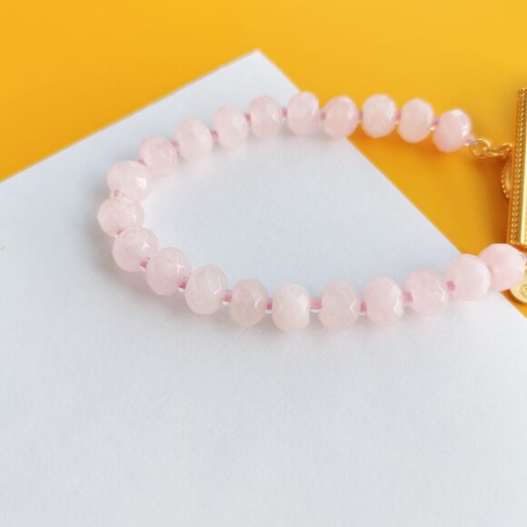 The Pink Gold Pink quartz Bracelet by Julie Vos - Picture 3 of 4